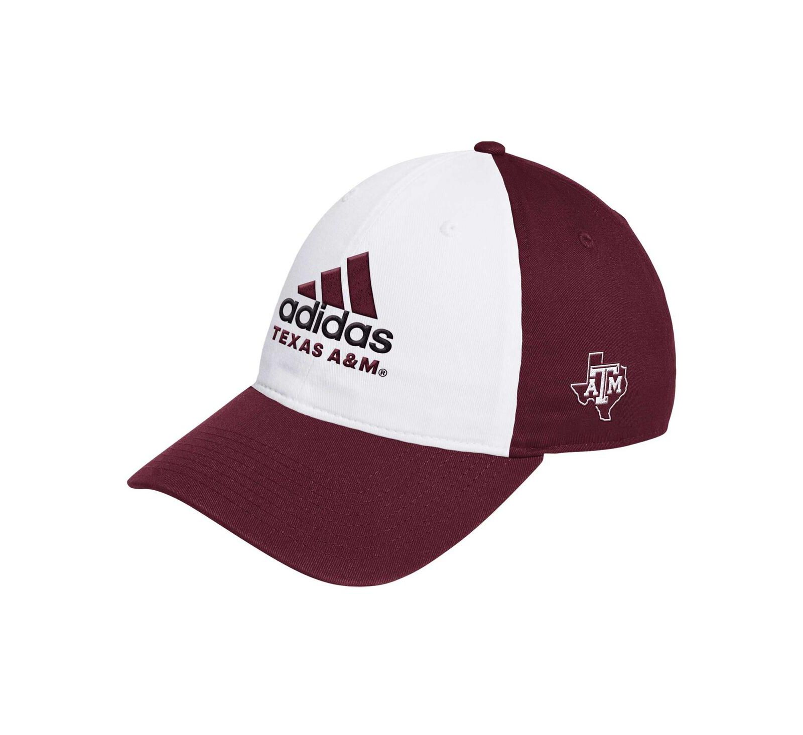 Adidas Men's White/Maroon Texas A&M Aggies Slouch Adjustable Hat