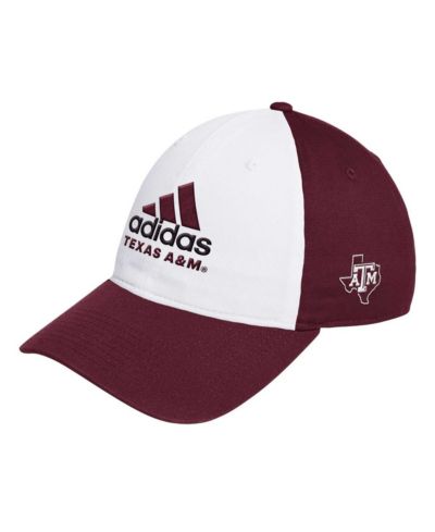 Мужская регулируемая кепка Adidas Texas A&M Aggies, белая/бордовая