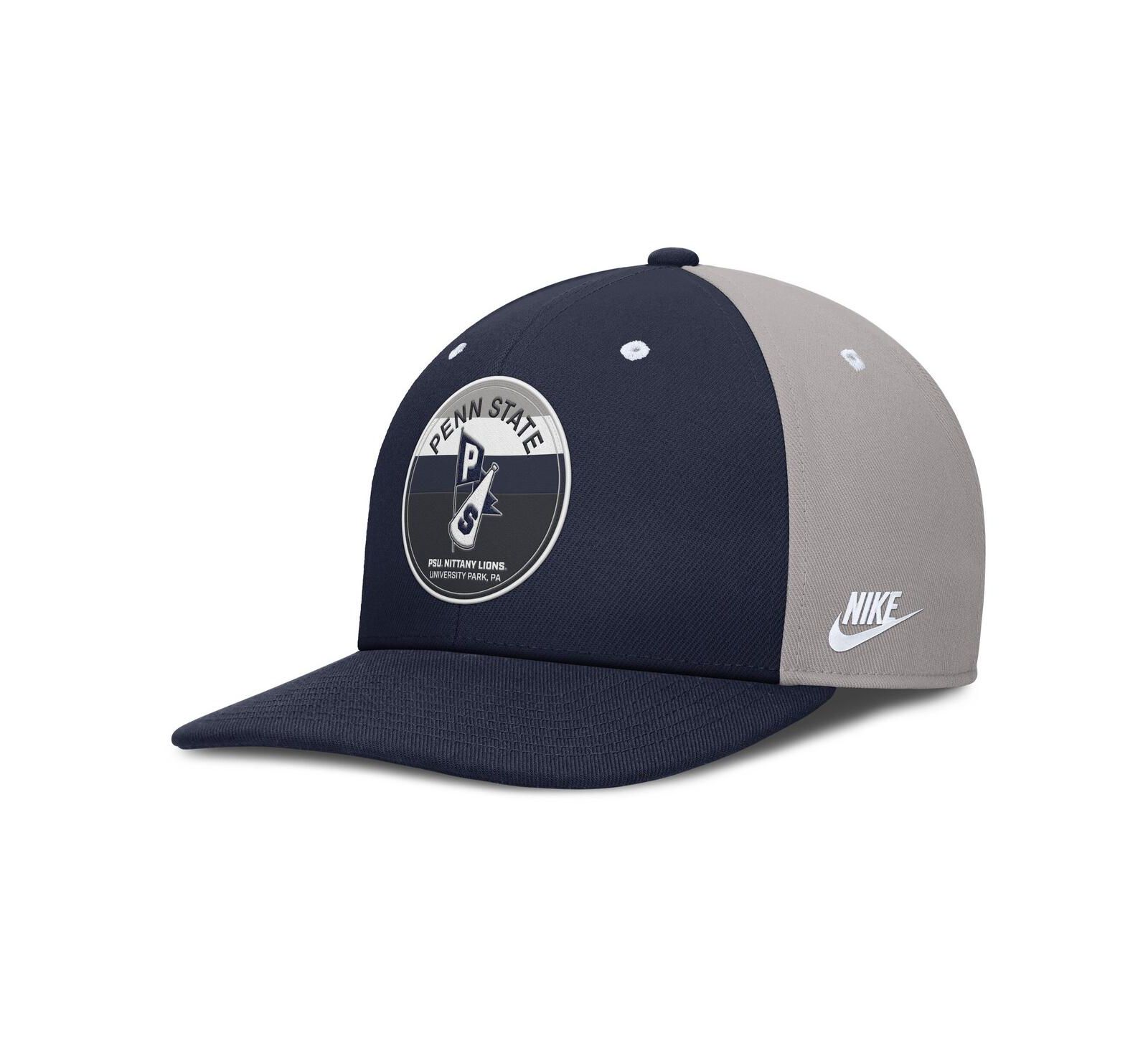 Nike Мужская кепка Penn State Nittany Lions Prep Pro, темно-синий/серый
