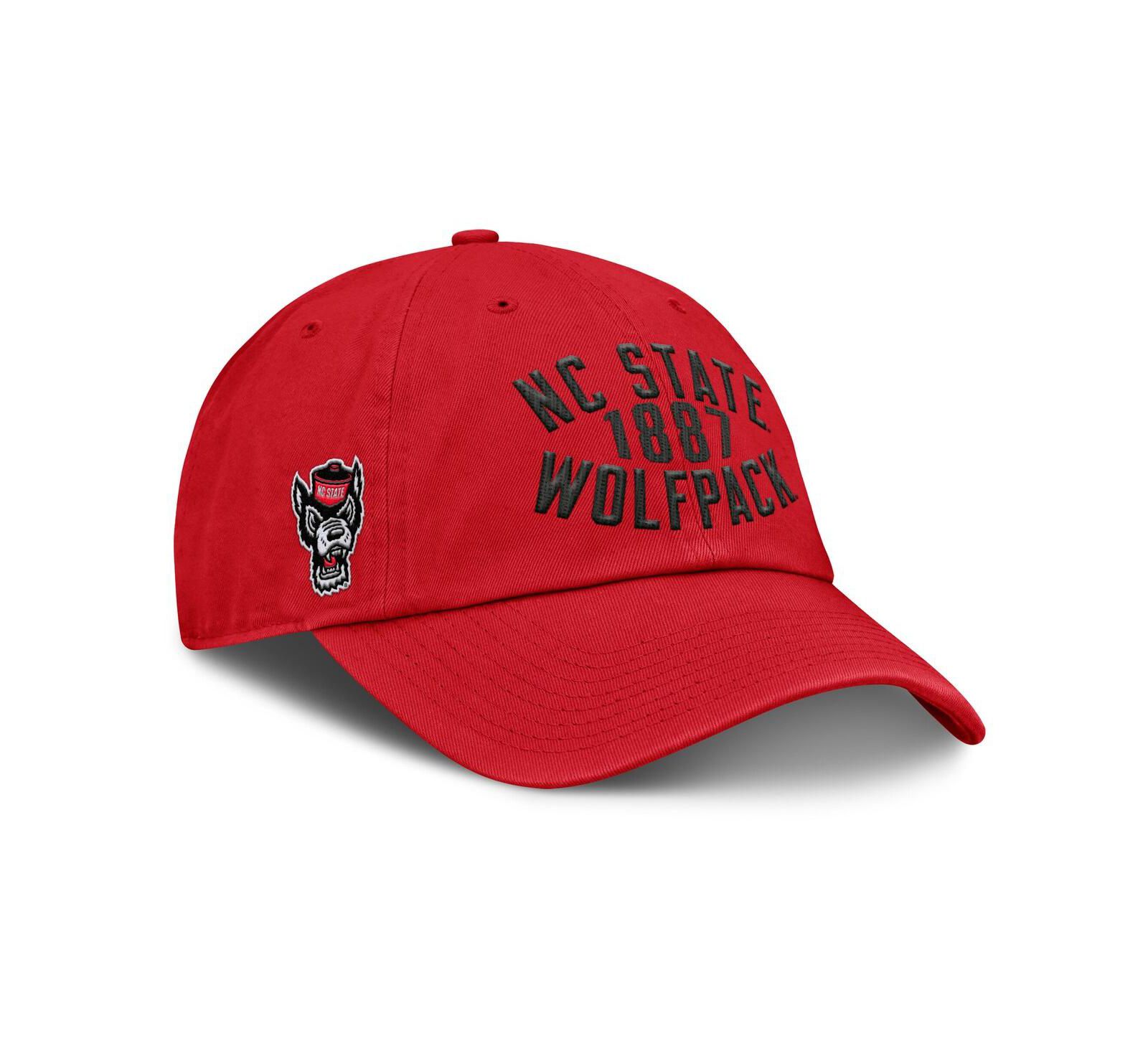 Мужская регулируемая кепка Fanatics NC State Wolfpack Archer красная