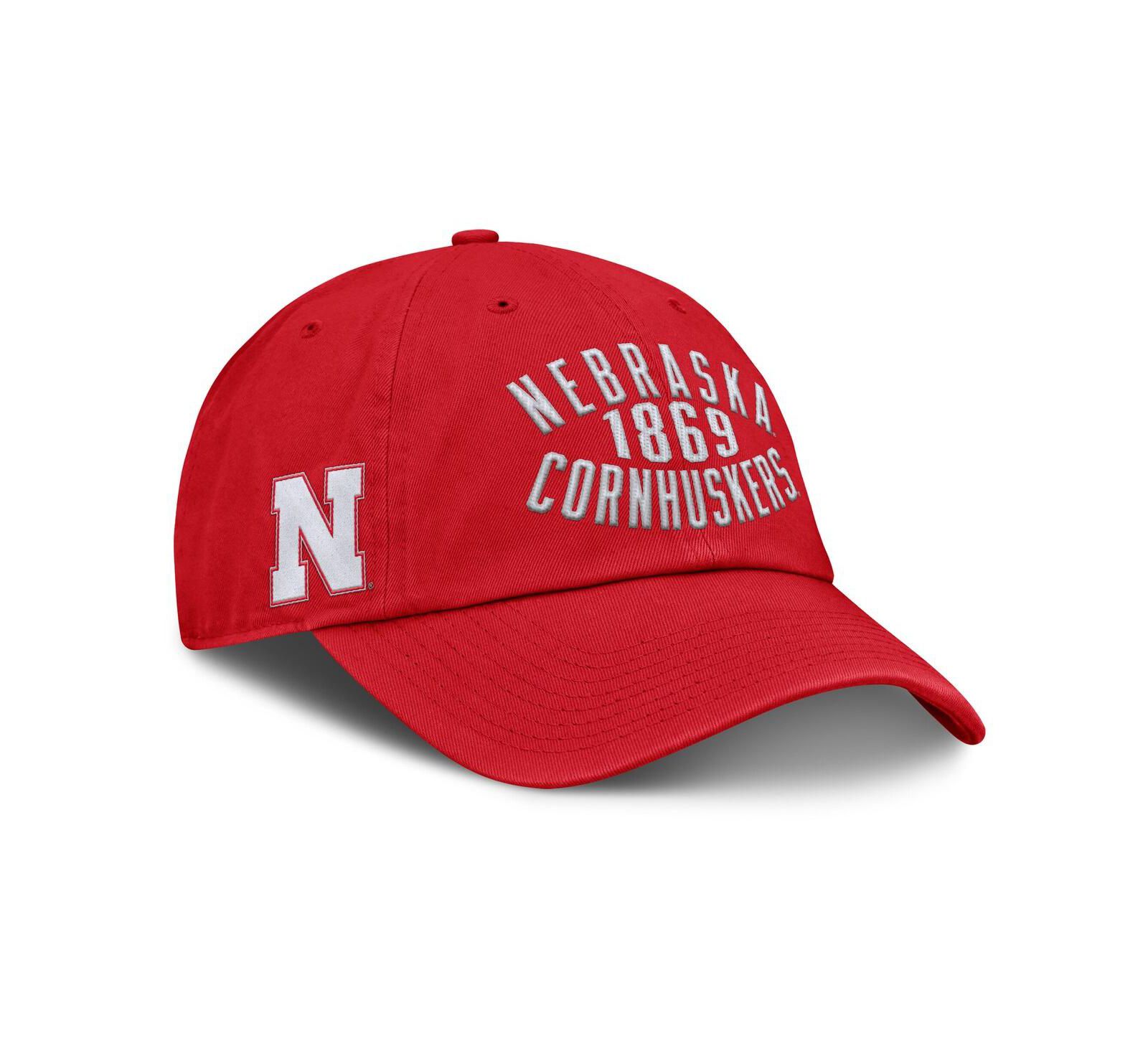 Fanatics Men's Scarlet Nebraska Huskers Archer Adjustable Hat