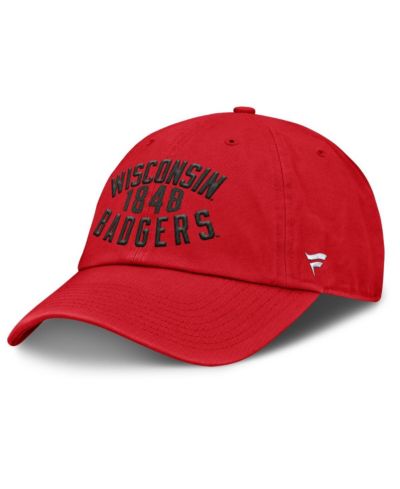 Fanatics Men's Red Wisconsin Badgers Archer Adjustable Hat