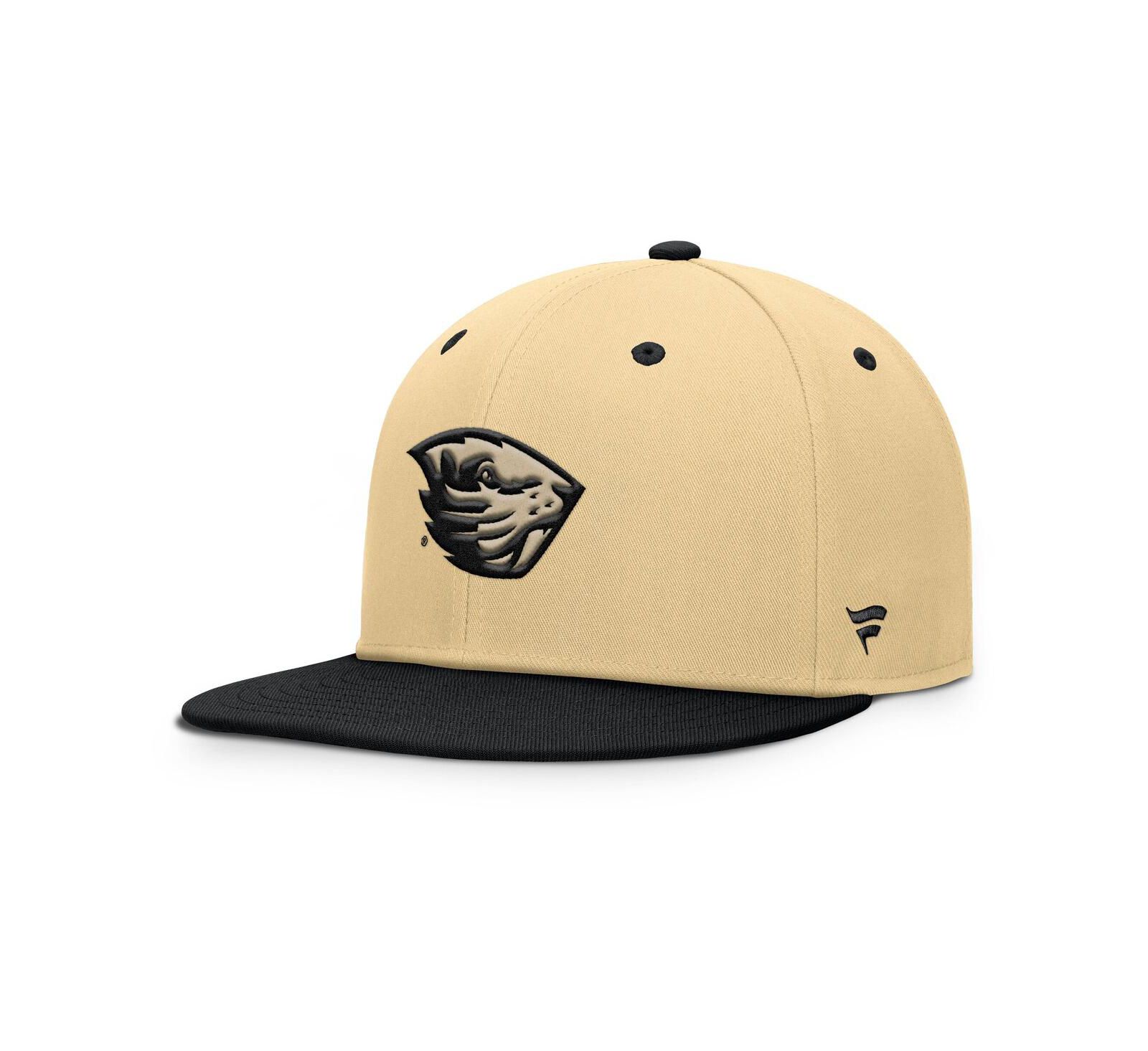 Fanatics Men's Gold/Black Oregon State Beavers Balance Fitted Hat