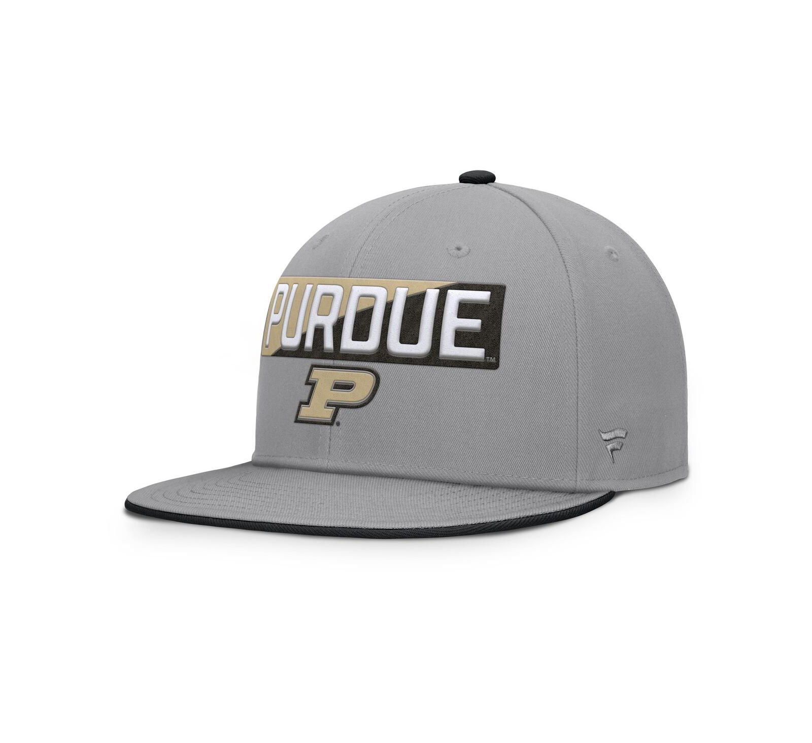 Мужская кепка Fanatics Purdue Boilermakers Duo Snapback серого цвета