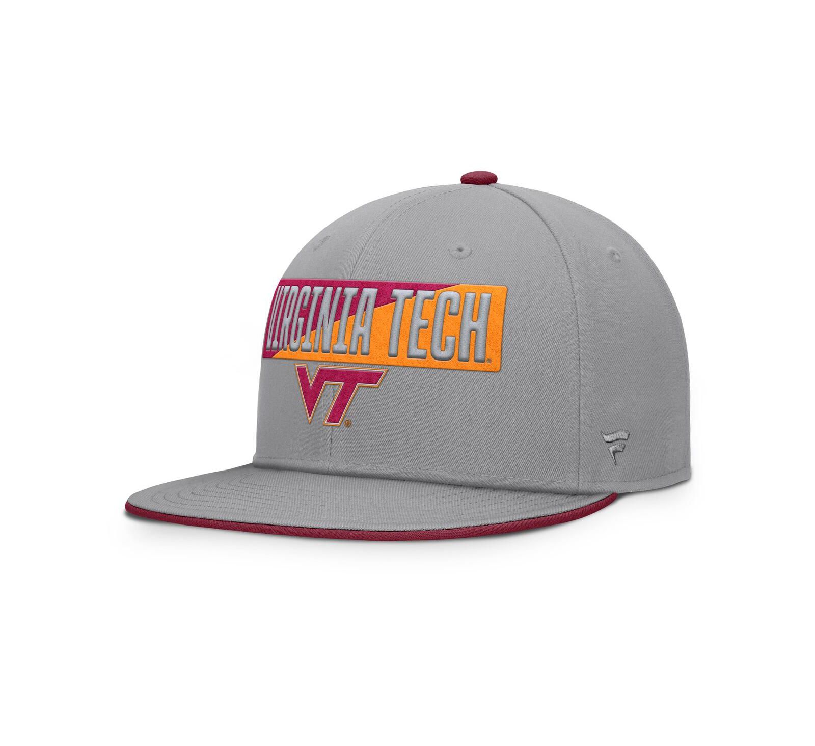 Fanatics Мужская кепка-снепбэк Gray Virginia Tech Hokies Duo
