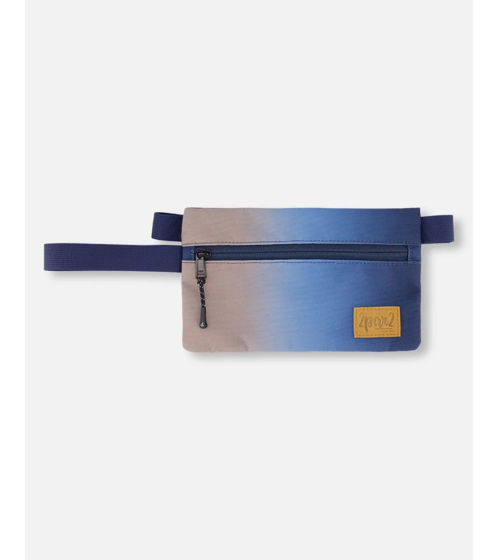 Deux par Deux Boy Double Pencil Case Blue and Beige Gradient - Toddler|Child