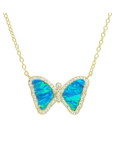 Blue green opal