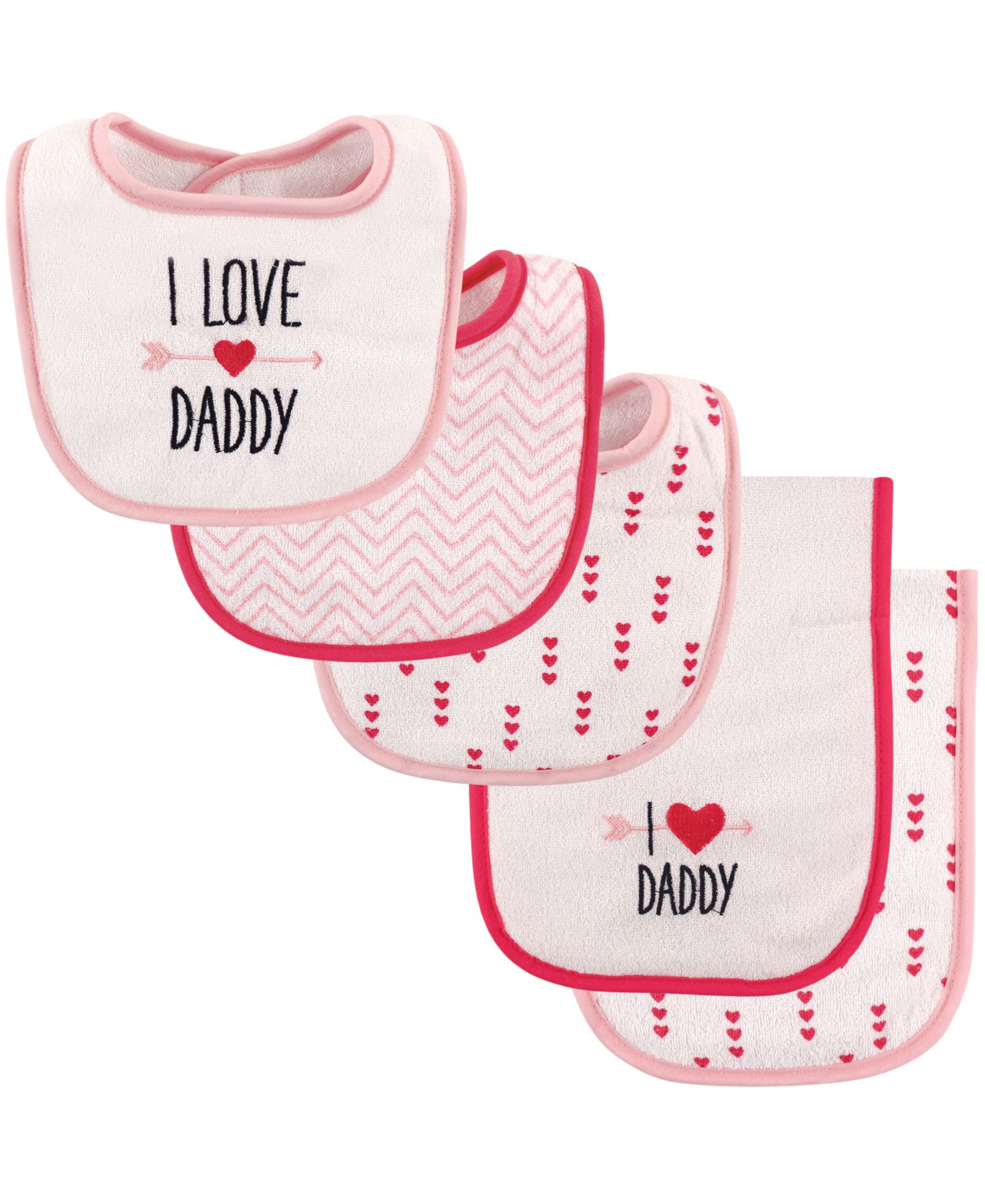 Luvable Friends Bib and Burp Cloth Set
