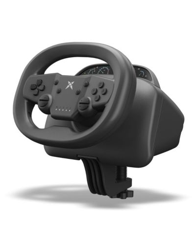 Беспроводной гоночный руль NBCP 270° для PS4, PC, Nintendo Switch, PS3, iOS, Android – с двойным вибромотором и Bluetooth