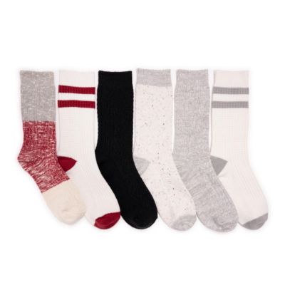 MUK LUKS Женские Microfiber Boot Socks 6 Pack