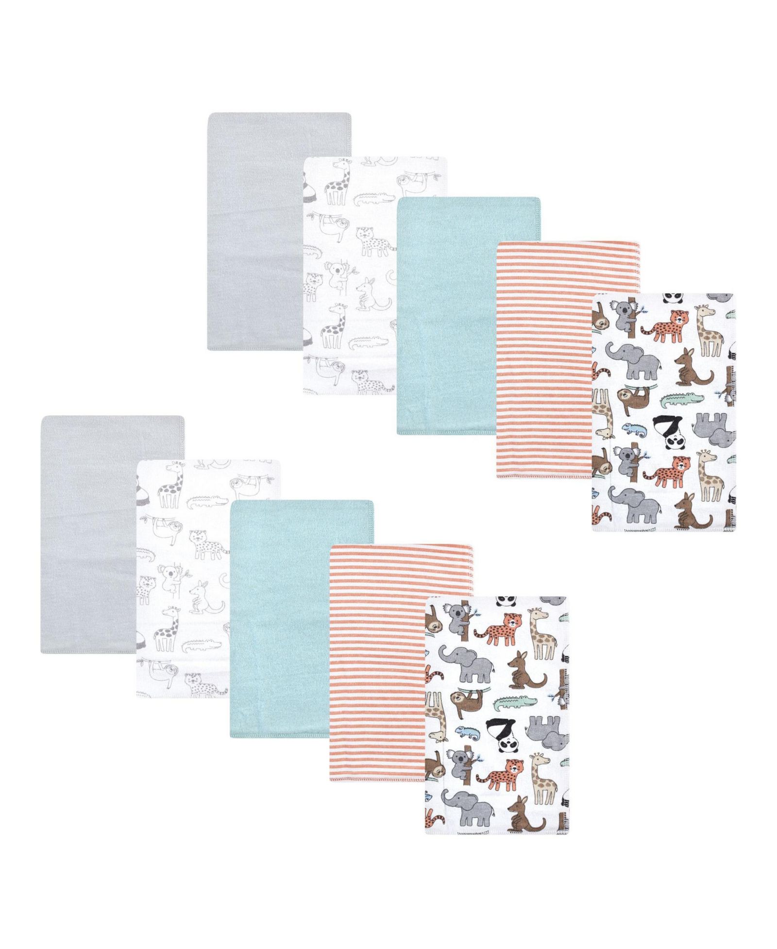 Набор фланелевых полотенец Hudson Baby Unisex Set of 10