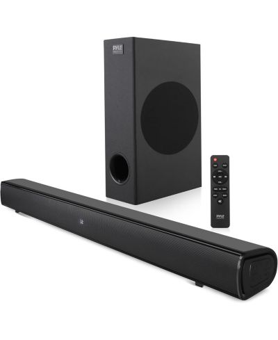 Pyle Wave Base Dual-Channel 120W Bluetooth HDMI ARC Soundbar with Subwoofer
