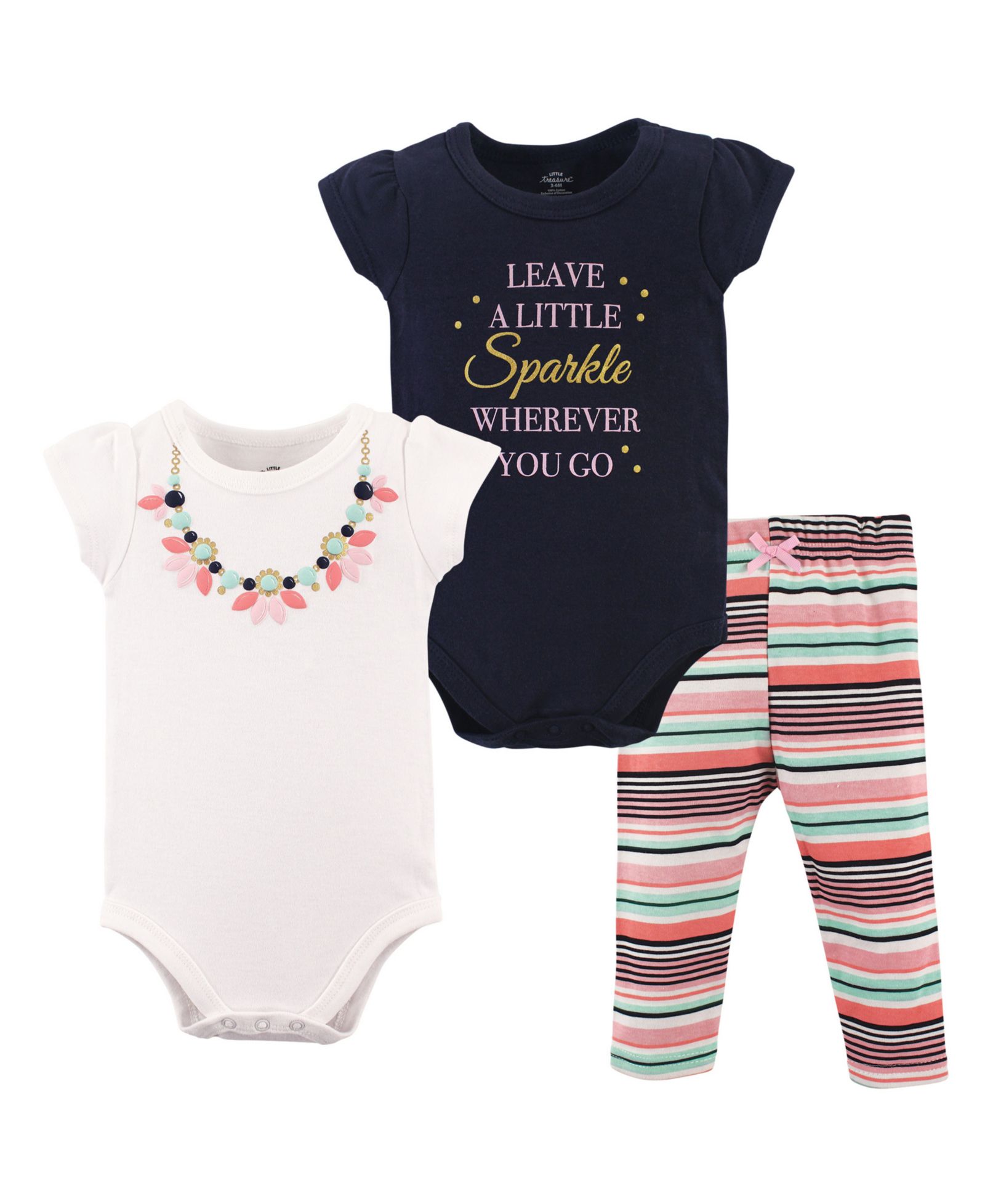 Treasure Soft Cotton Two-Piece Outfit Bodysuit & Pants