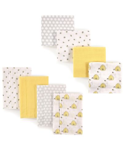 Набор из 8 предметов Hudson Baby Soft Flannel для младенцев