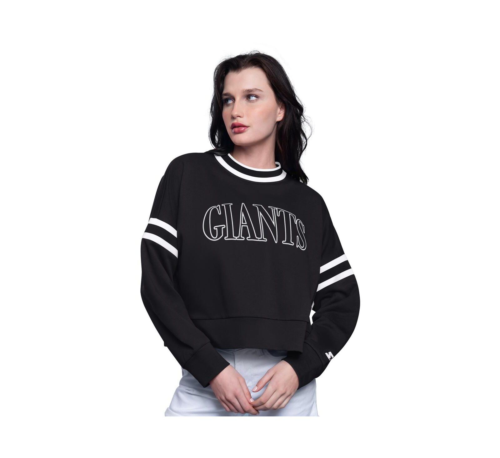 Starter Женский черный укороченный свитшот San Francisco Giants Power Play