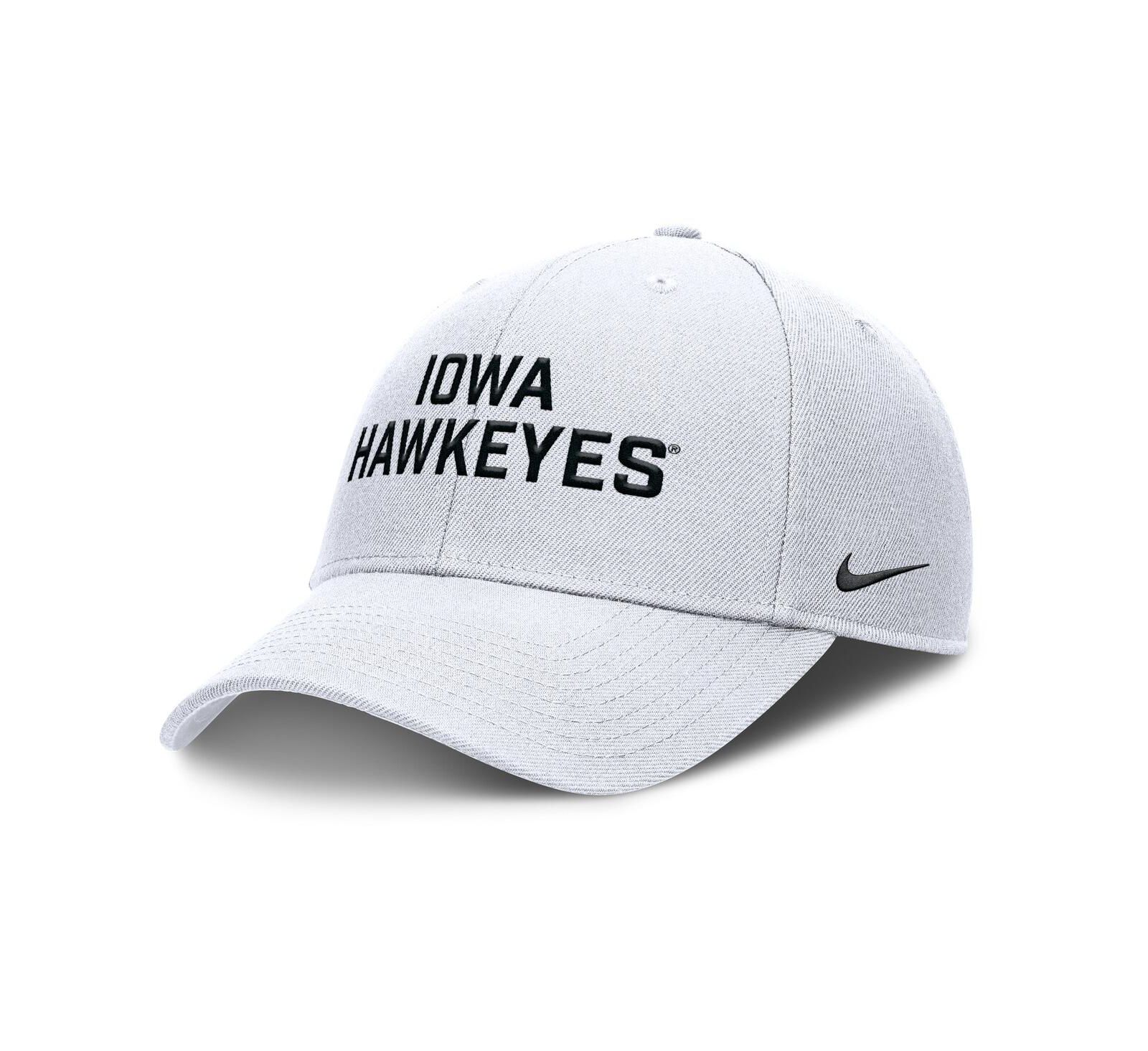 Кепка Nike Iowa Hawkeyes Rise Practice, белая, Мужской