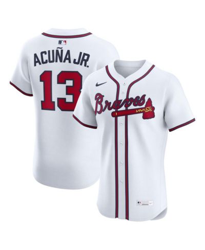 Nike Мужская джерси Ronald Acuna Jr. Atlanta Braves Home Elite