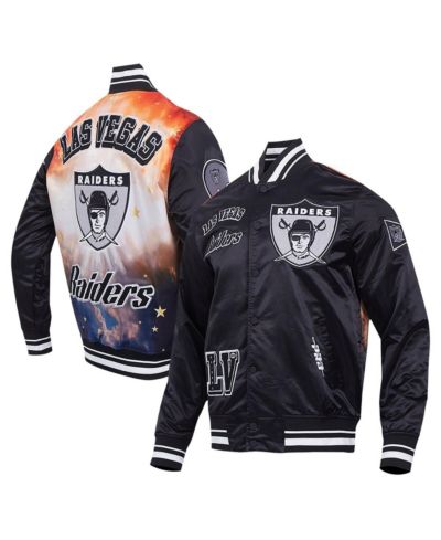 Мужская сатфиновая куртка Pro Standard Las Vegas Raiders Sublimated Full-Snap Black