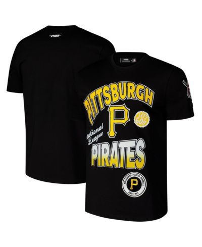 Мужская Pro Standard Black Pittsburgh Pirates Turn It Up Dropped Shoulder T-Shirt