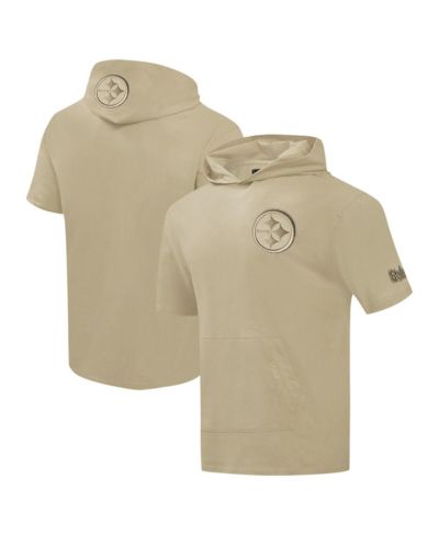 Худи Pro Standard Men's Tan Pittsburgh Steelers Neutrals Capsule Short Sleeve Pullover