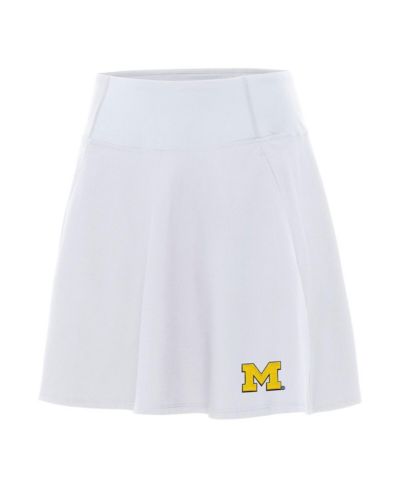 Женская юбка-шорты Antigua White Michigan Wolverines Chip