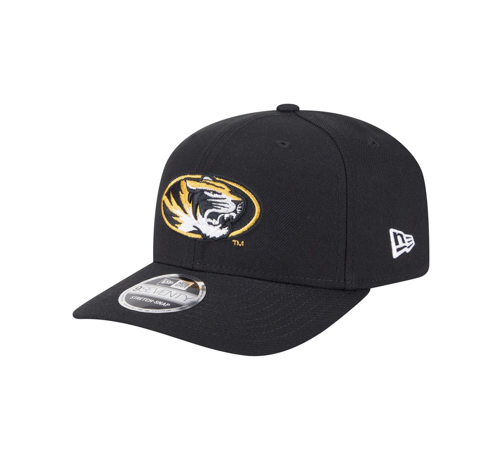 Кепка New Era Men's Black Missouri Tigers Team Collective 9SEVENTY Stretch-Snap Adjustable