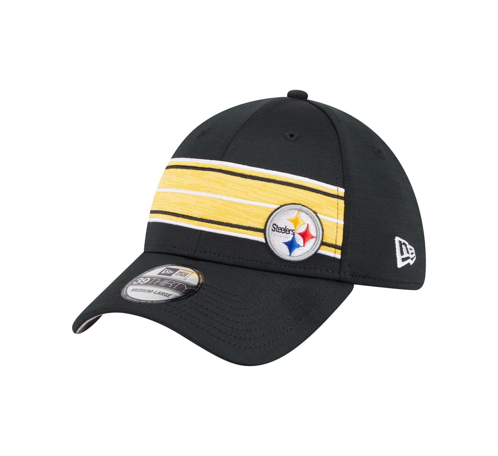 New Era Мужской Pittsburgh Steelers Stripes 39THIRTY Flex Hat