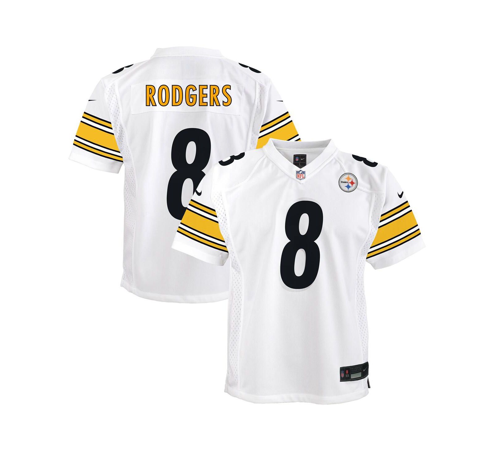 Nike Детская джерси Aaron Rodgers White Pittsburgh Steelers