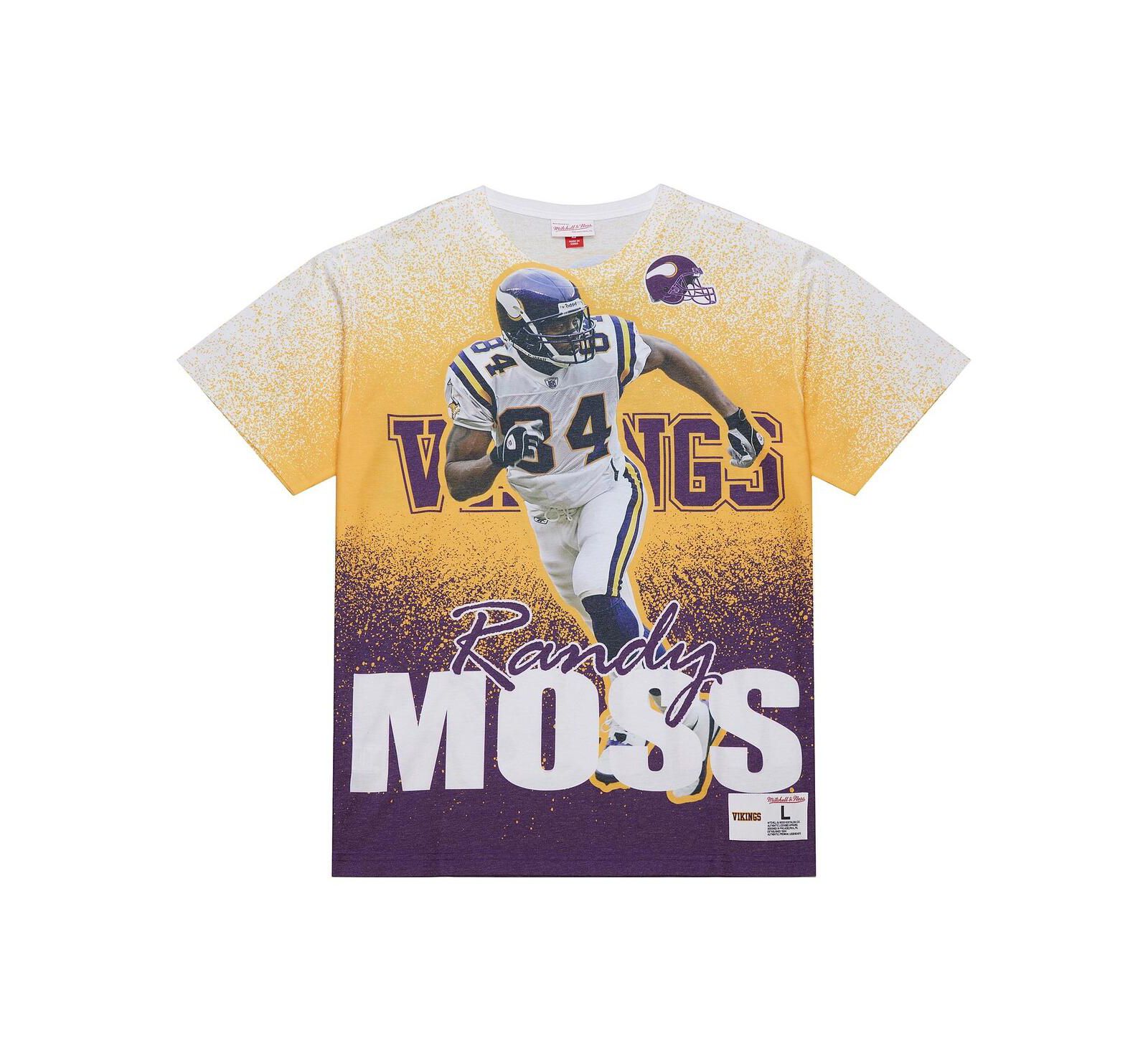 Мужская футболка Mitchell & Ness Randy Moss Minnesota Vikings