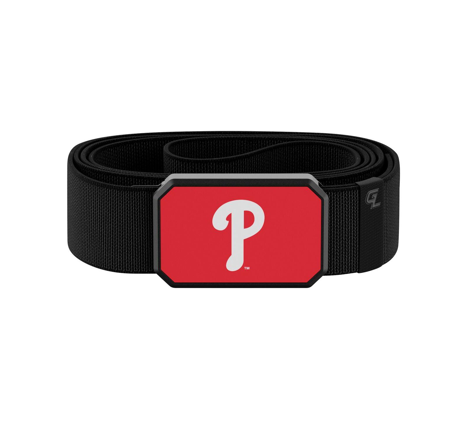 Groove Life Black Philadelphia Phillies Belt with Team Color Buckle