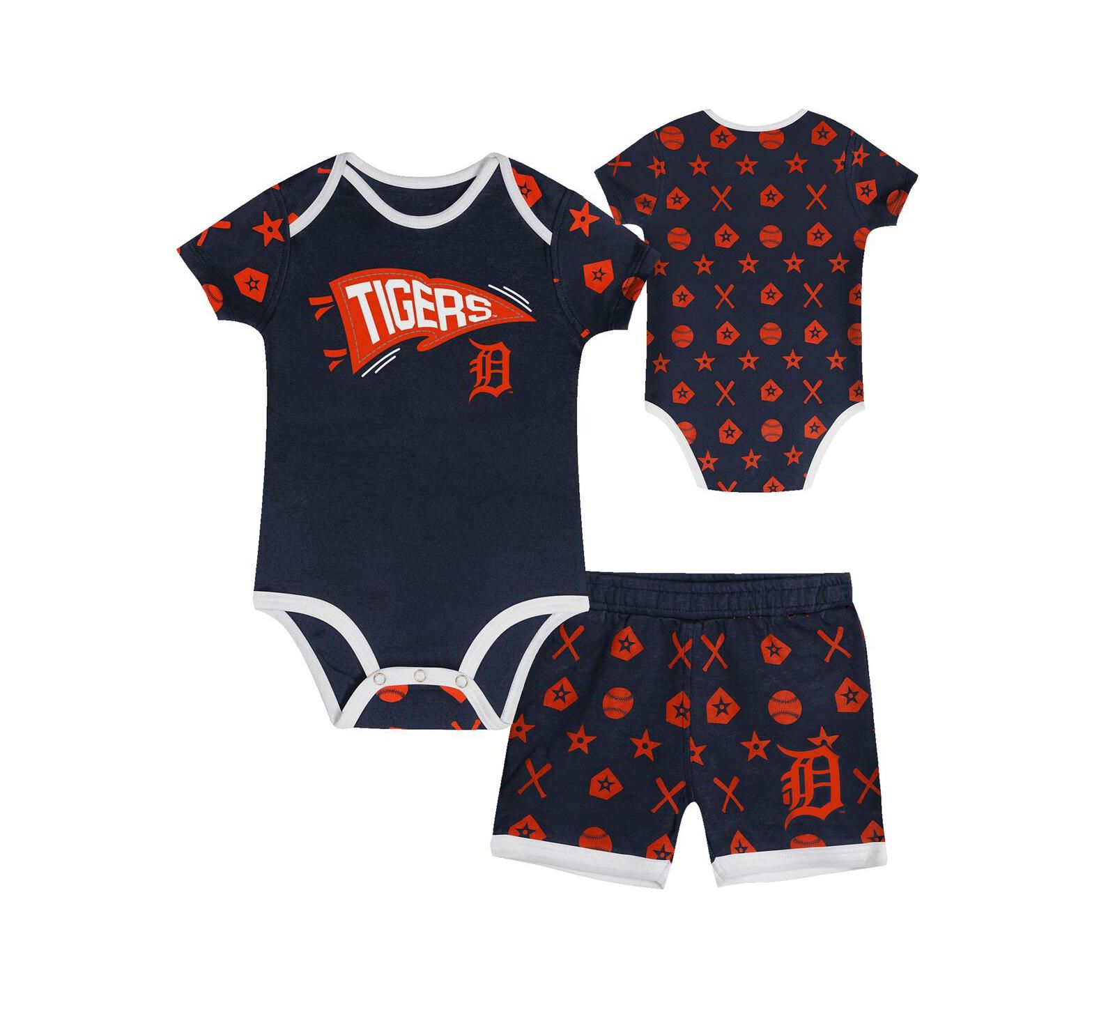 Комплект из 2 предметов Outerstuff Navy Detroit Tigers On Deck для мальчиков и девочек