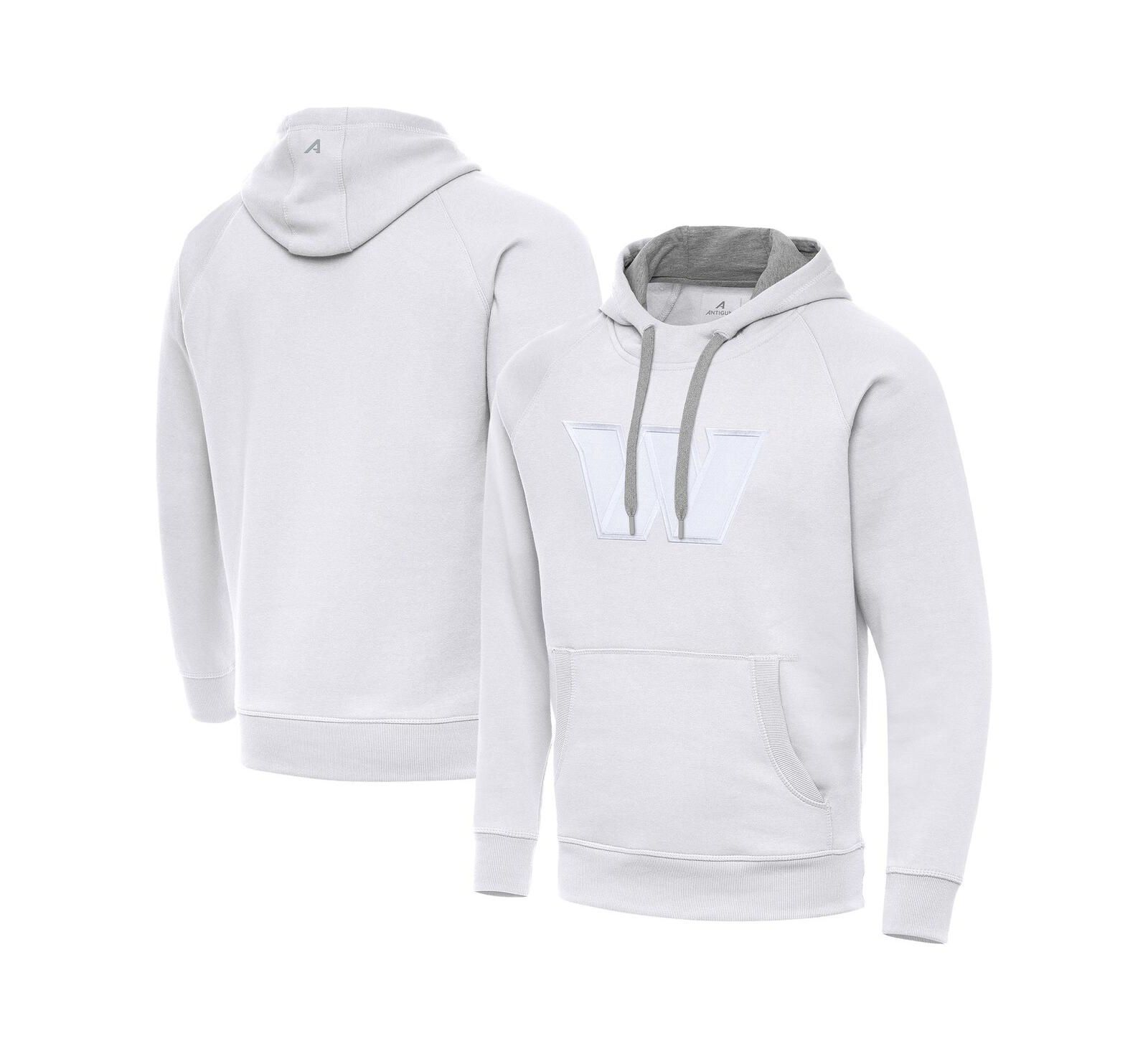 Мужское худи Antigua White Washington Commanders Victory Pullover