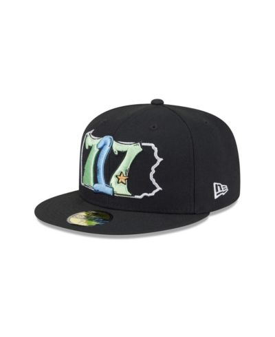 Мужская бейсболка New Era Black Harrisburg Senators Theme Nights 59FIFTY Fitted