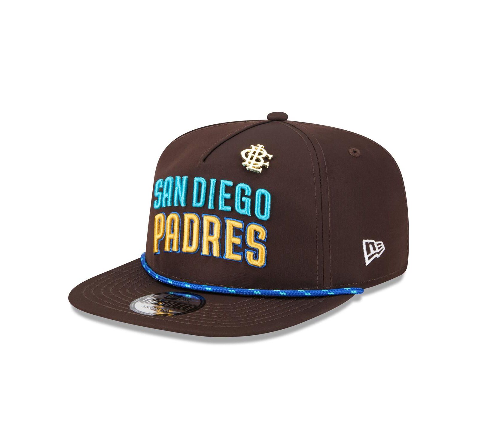 Мужская кепка New Era Brown San Diego Padres 2025 Big League Chew Golfer Snapback
