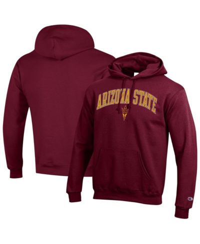 Champion Men's Maroon Arizona State Sun Devils Arched Logo Fleece Pullover Hoodie