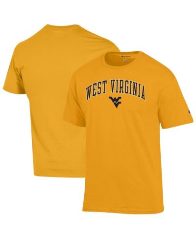 Champion Men's Gold West Virginia Mountaineers Arch Over Logo T-Shirt