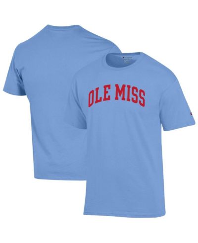 Champion Men's Powder Blue Ole Miss Rebels Basic Arch T-Shirt