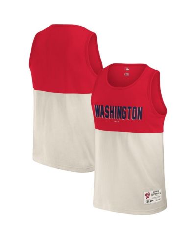 Мужской майка Darius Rucker Collection by Fanatics Red Washington Nationals Color Block