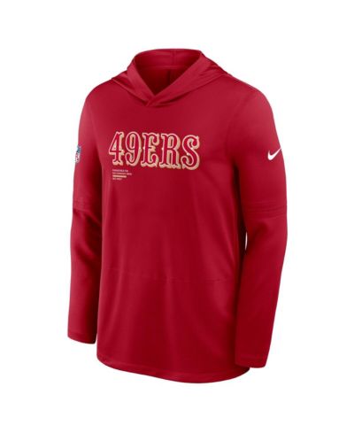 Nike Мужской худи-футболка Long Sleeve Performance San Francisco 49ers Pure Fury Scarlet