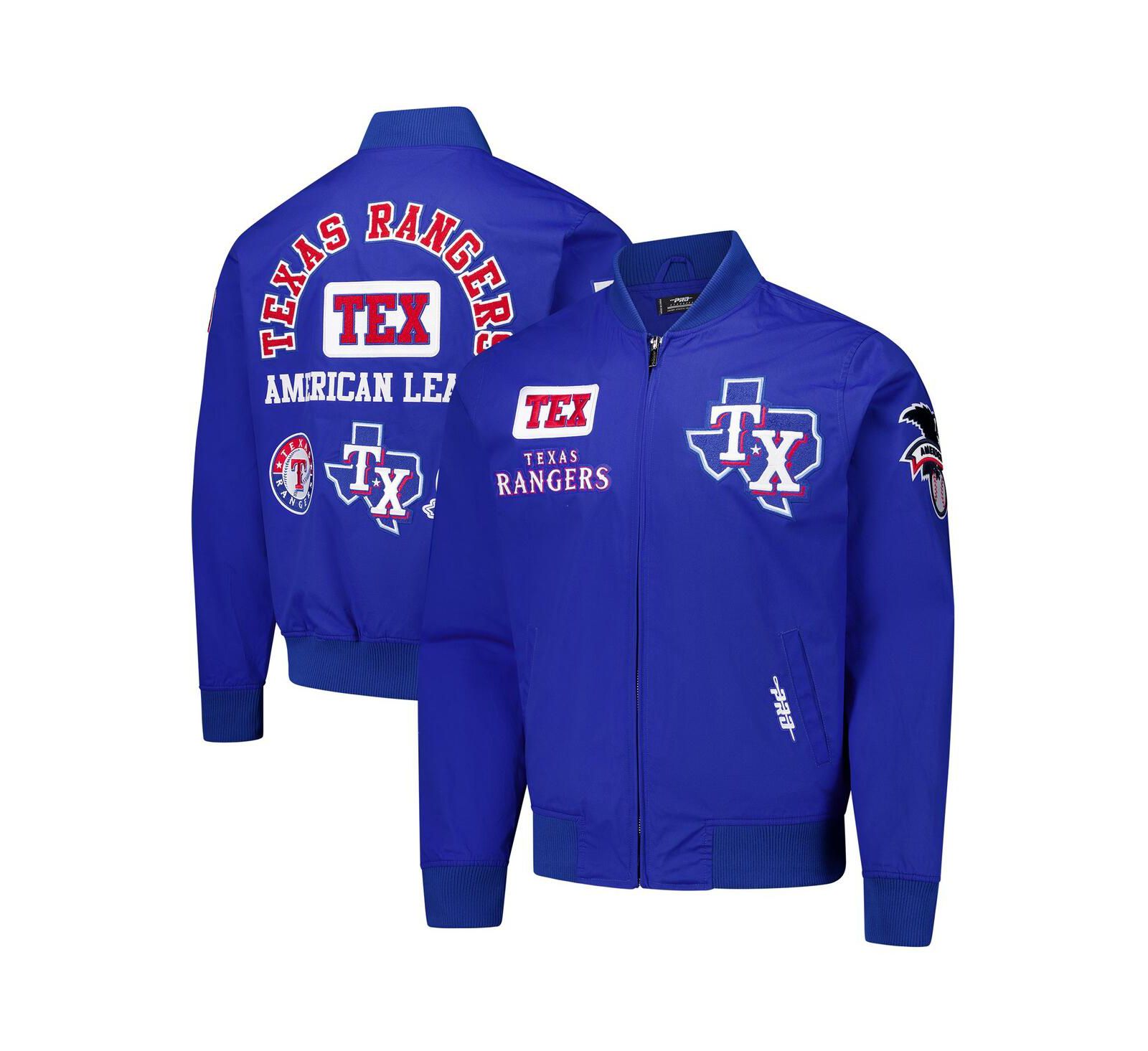 Мужская куртка Pro Standard Royal Texas Rangers Area Code Twill Full-Zip