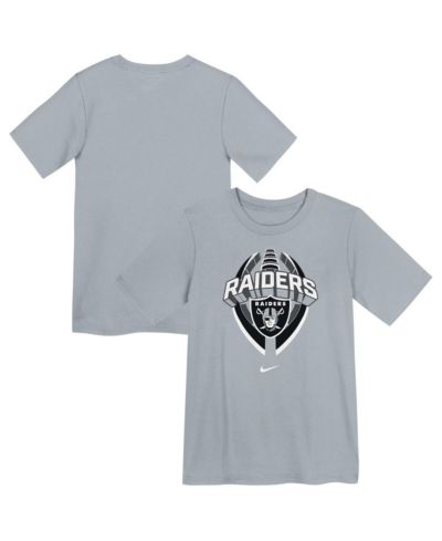 Nike Детская серая футболка Las Vegas Raiders Icon Legend Performance