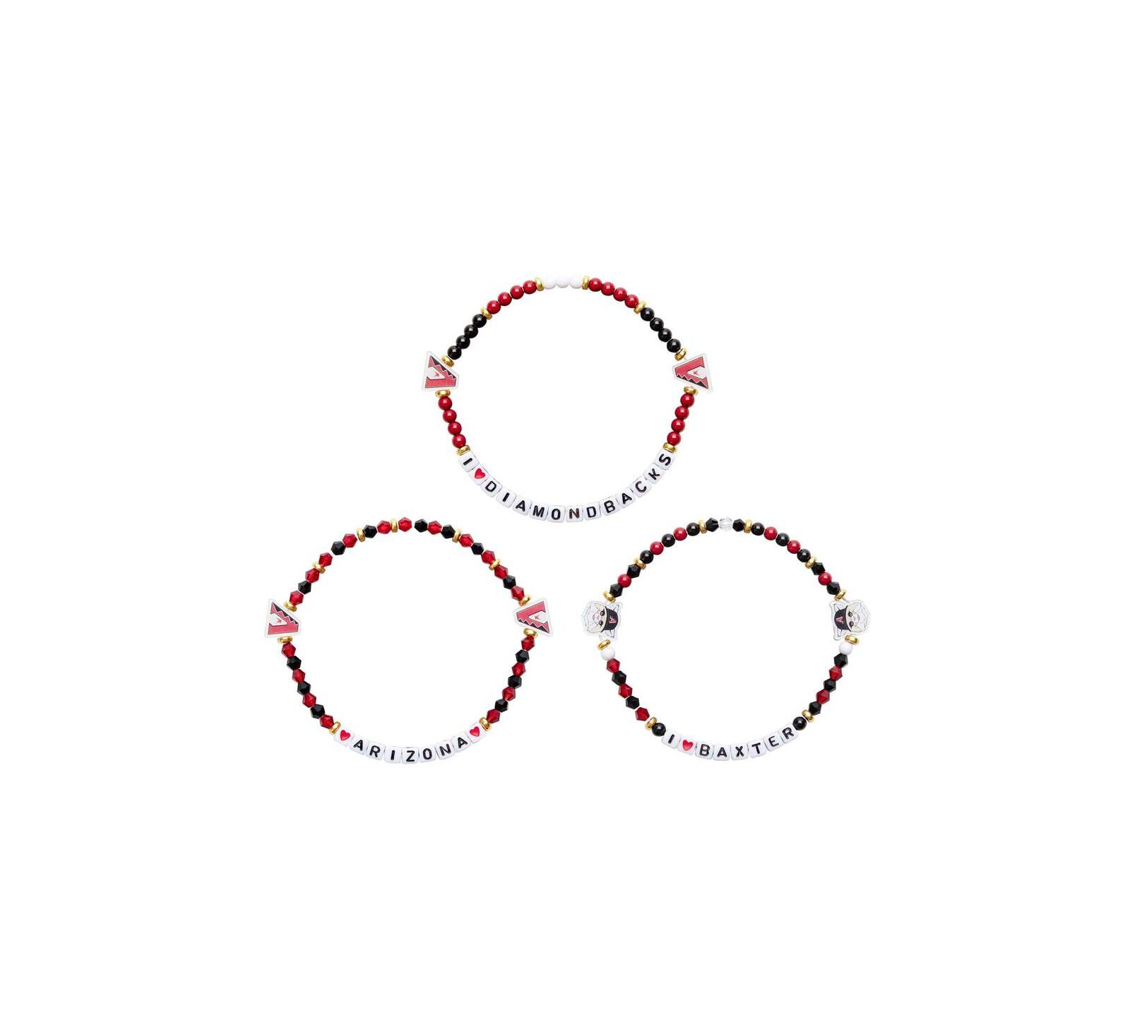 FOCO Arizona Diamondbacks 3-Pack Friendship Bracelet Set