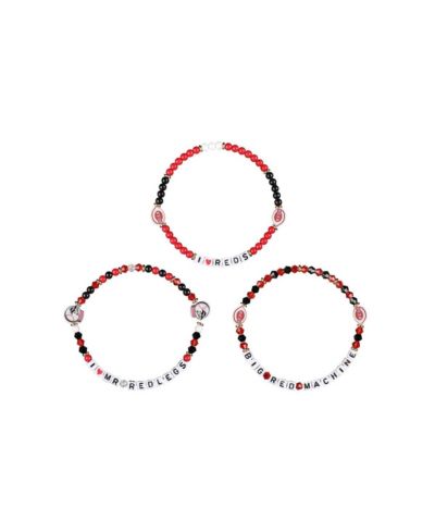 FOCO Cincinnati Reds 3-Pack Friendship Bracelet Set