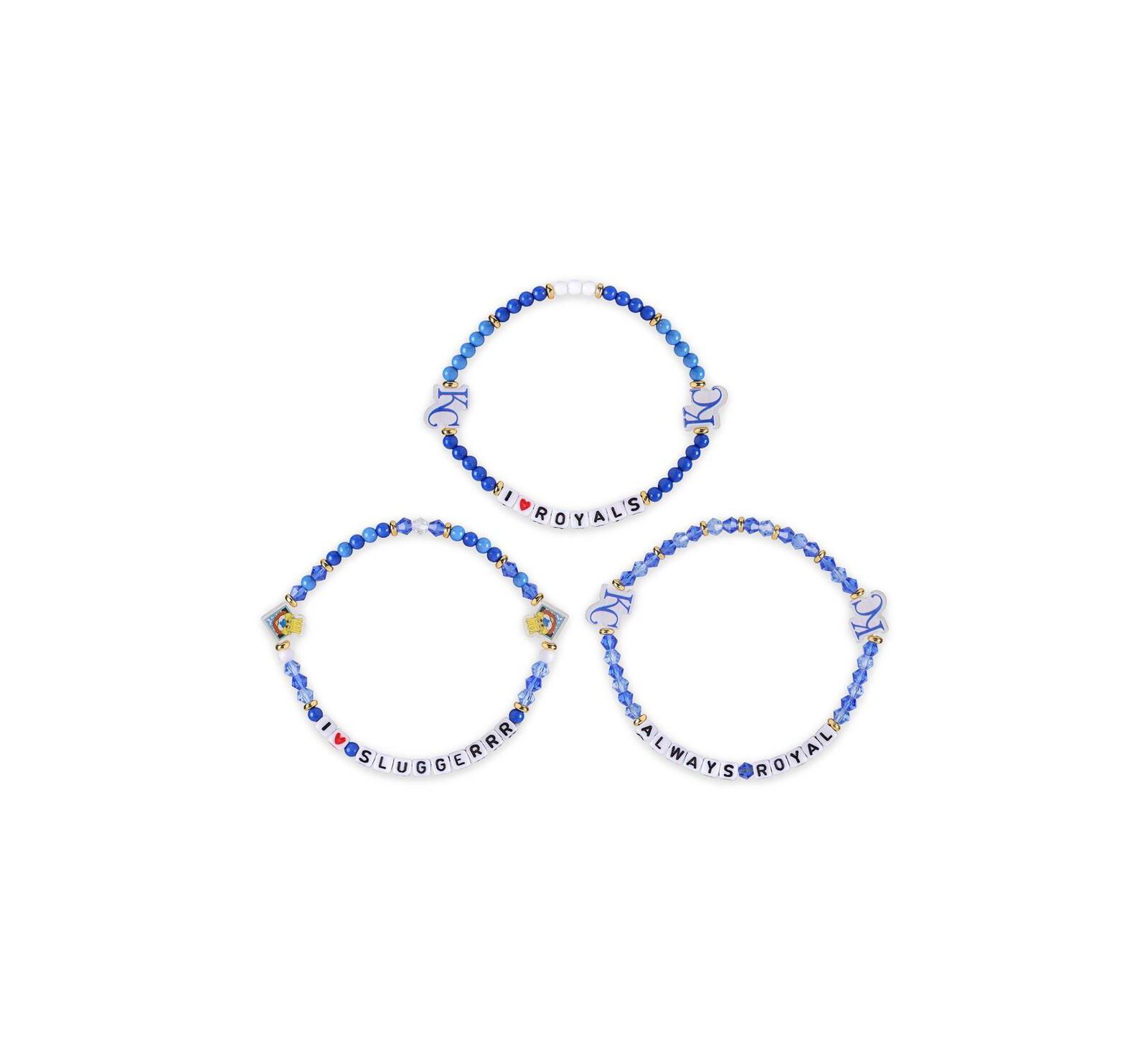 FOCO Kansas City Royals 3-Pack Friendship Bracelet Set
