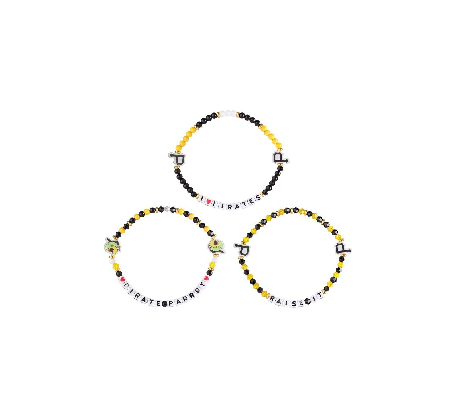 Набор браслетов FOCO Pittsburgh Pirates 3-Pack Friendship Bracelet