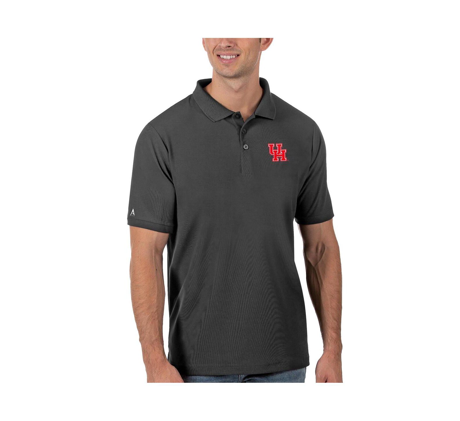 Antigua Men's Anthracite Houston Cougars Legacy Pique Polo Shirt