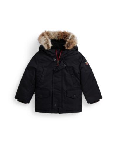 Парка Polo Ralph Lauren для малышей и маленьких мальчиков с меховой отделкой