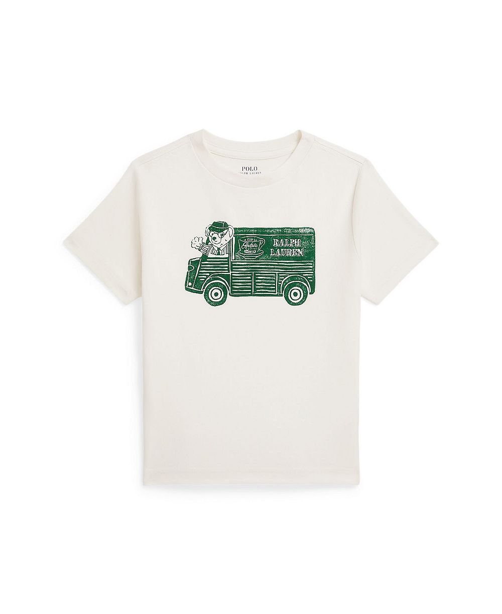 Детское футболки Polo Ralph Lauren Ralph’s Coffee Polo Bear для малышей и маленьких мальчиков