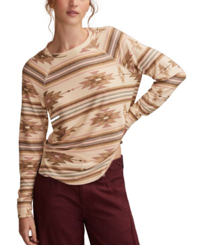 Lucky Brand Женский джемпер Cloud Long Sleeve Crew Neck