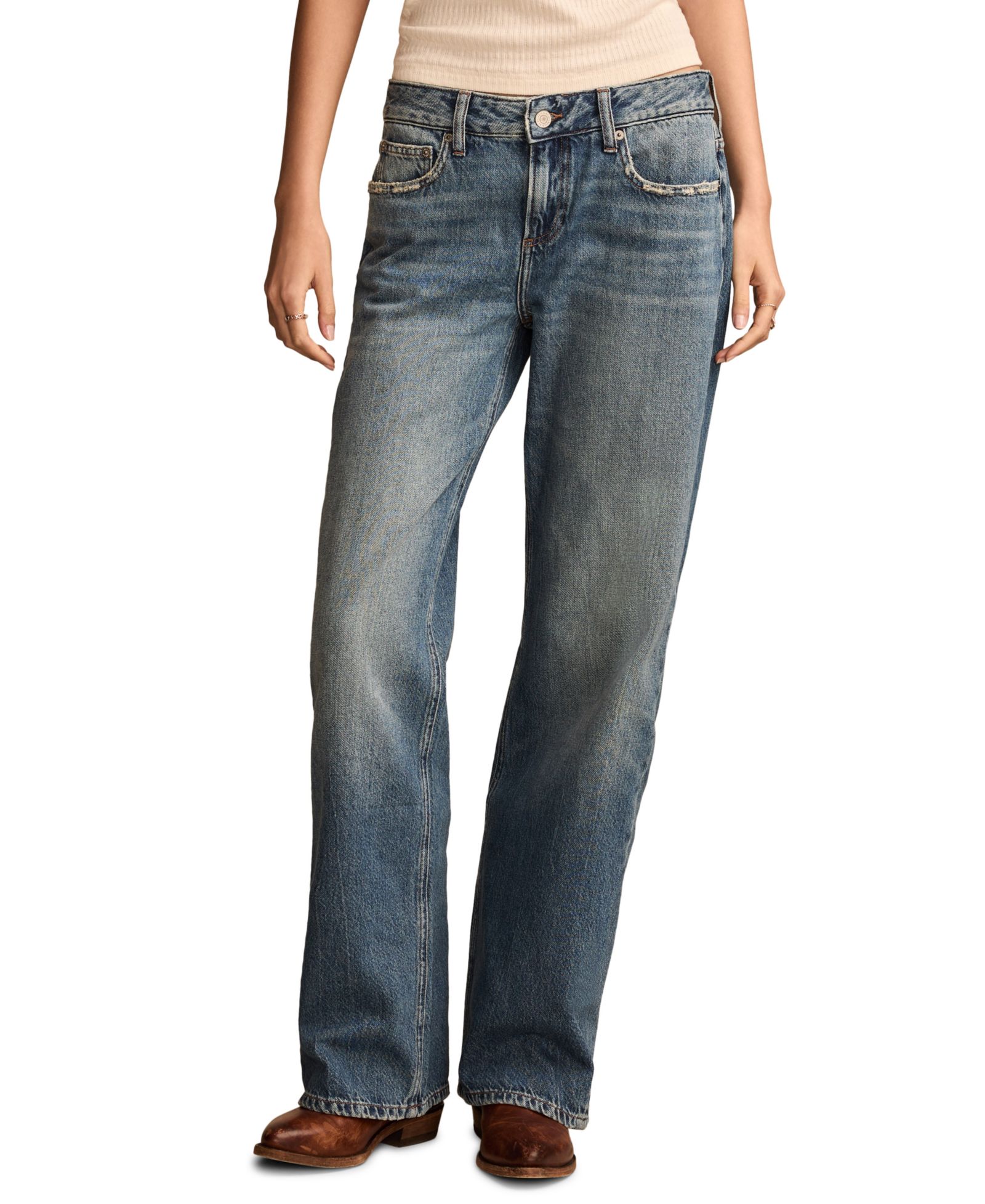 Женские джинсы Lucky Brand Baggy Wide Leg